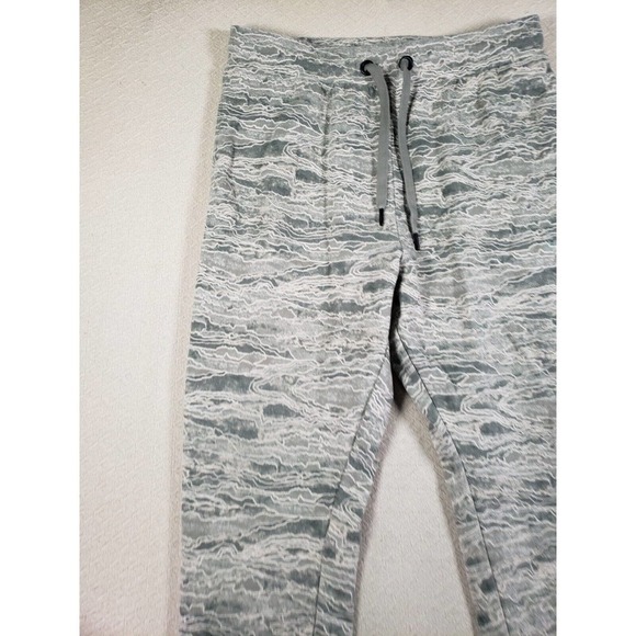 Human Nation Pants Mens‎ Medium Heathered Gray Tan Drawstring Joggers Stretch - Picture 2 of 9